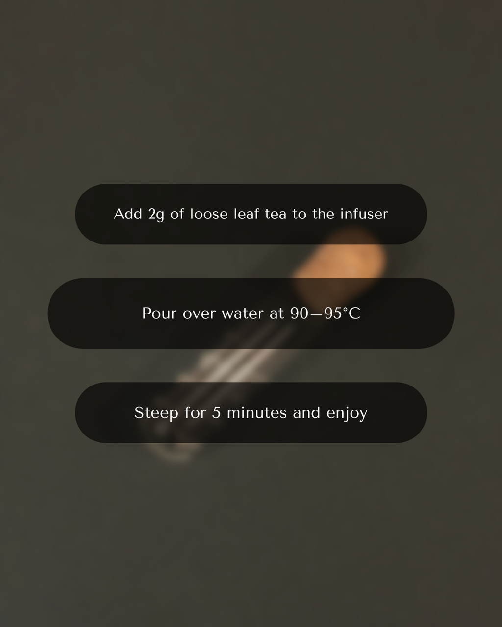 Glass Tea Infuser "POUR"